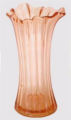 LILY Funeral Vase-10.5 in. high-Roselin Pink-not irid..