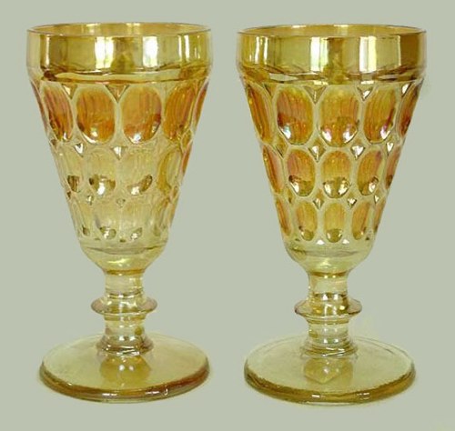 MOONPRINT-(like) Water Goblets-6 in. tall.1950s