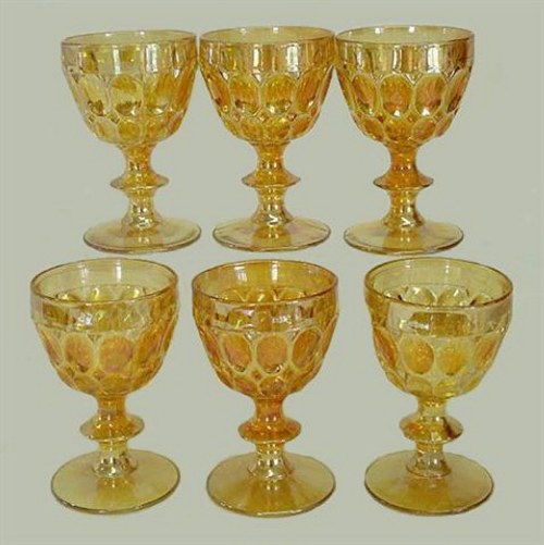 MOONPRINT -(like) Wine Goblets-4 in. tall.1950s