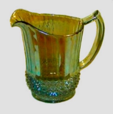 (Smoke) FLUTE and CANE   Milk Pitcher - 5.75 in. high. $249.99 in 7-09
