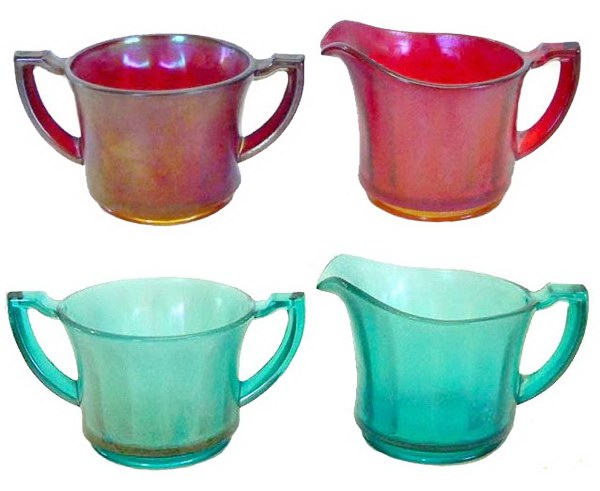CHESTERFIELD Breakfast Set-Red & Teal stretch-Seeck Auctions