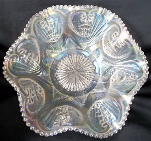 VERY RARE! White 9 in. Ruffled PETAL & FAN