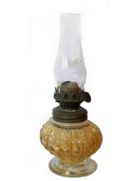 DIAMOND & THUMBPRINT Oil Lamp.
