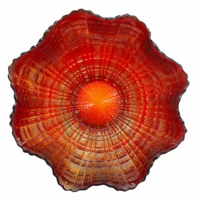 Red PLAID 9 in. Bowl