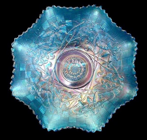 WISHBONE 10 in.Sapphire Collar-base, ruffled bowl