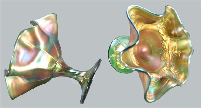 Green WREATH OF ROSES Compote. Courtesy Walt Robinson