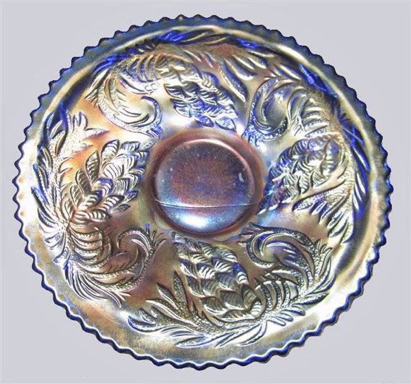 Blue 6 in. PINECONE Saucer-Plate