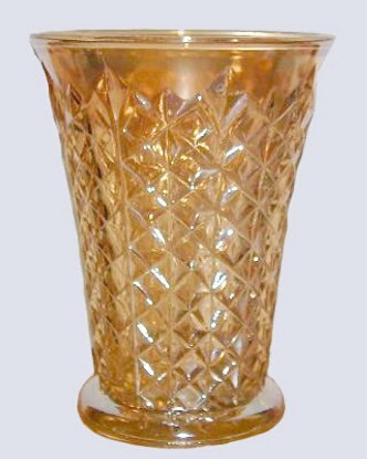 Jeannette DIAMOND PINWHEEL Celery Vase-7 in. tall x 5.50 diam