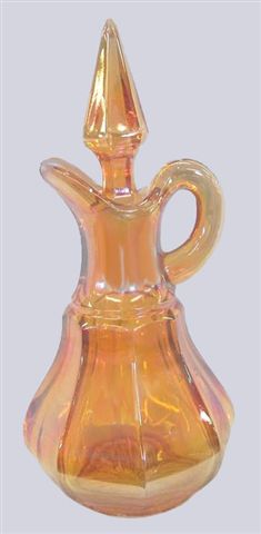 WIDE PANEL Cruet -7 in. to top of stopper.Said to the only known
