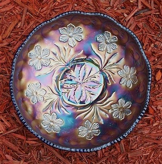 Blue PRIMROSE 9 in.IC shape Bowl. Courtesy Mike Cain.