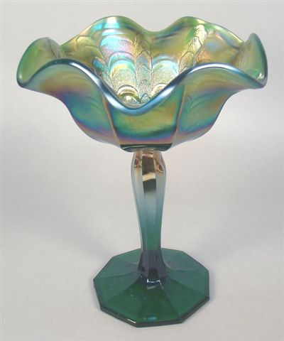 Green ROSALIND Compote-6 in. tall.