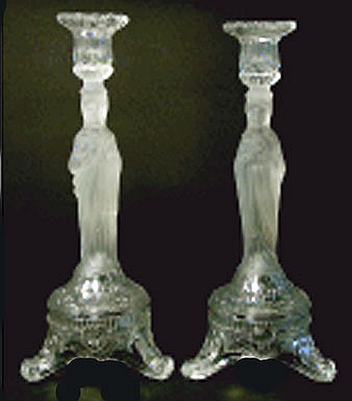 FENNE JESUS & MARY Candlesticks in crystal