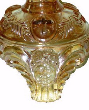 A CROSS and HEART are used on the Brockwitz Candlesticks.-Fenne