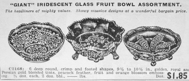 CHERRY CHAIN, BUTTERFLY & BERRY, COMET-April 1912 Butler Bros. Catalog.