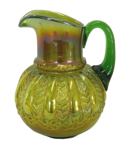 One of two known GREEN GAY NINETIES Pitchers.$13,000.