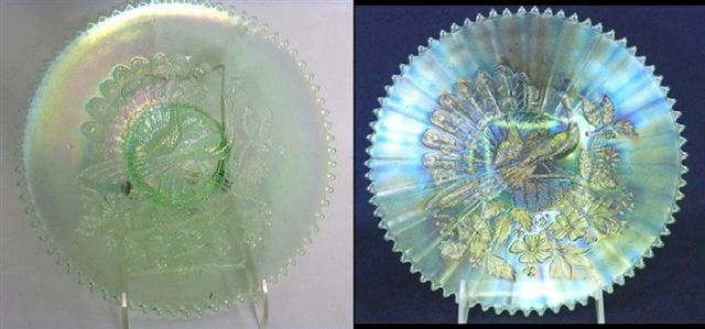Ice Green PEACOCKS. left-sold by Wroda-July '13, right-sold by Seeck-July '13
