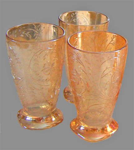 FLORAGOLD Water Tumblers made 1950-1954