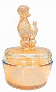 POODLE Powder Jar - Six in. high x four in. wide