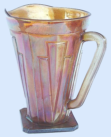 Rare Amber DECORAMA pitcher.