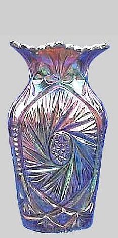 Karhula SPINNING STARLET vase-five and seven-eighths in. tall x three and on-fourth in. wide and two and one-half in. across the ground base