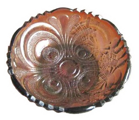 Sowerby SCROLL EMBOSSED with PINEAPPLE Exterior.-RARE- Courtesy Lesley Smith.