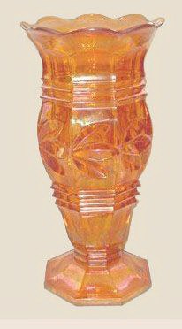 BAY LEAVES Vase-8.5 in. tall x 4 in. base.-Inwald