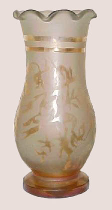 FEEDING BIRD Vase-Jain-1930s-6.25 in. tall.