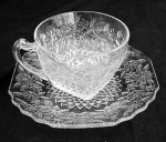 Pineapple and Floral Cup and Saucer - 1933