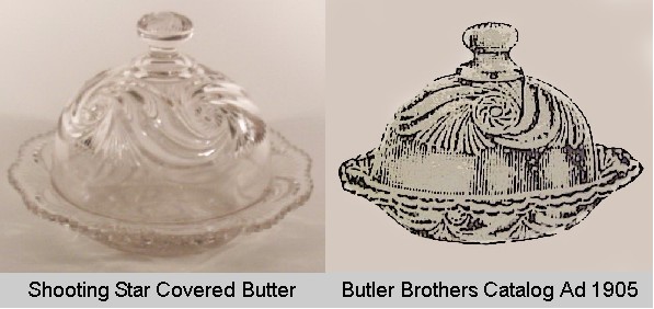 Shooting Star Covered Butter Butler Brothers Ad
