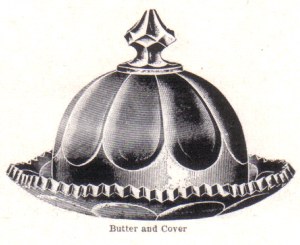 Okay or Snowflake Covered Butter - Early Indiana Catalog Ad.
