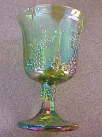 Lime Green Carnival Goblet