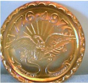 Eagle Plate - gold carnival