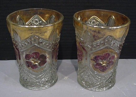 Rayed Flower Decorated Tumblers