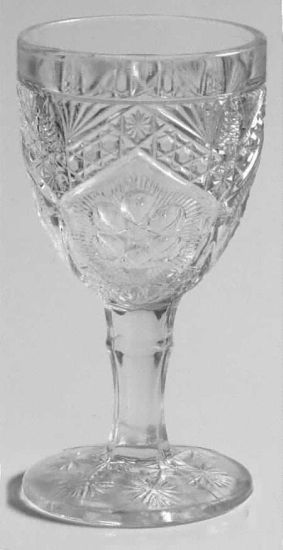 Rayed Flower EAPG Indiana Glass