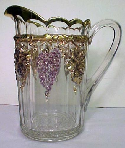 Darling or Late Paneled Grape Pitcher