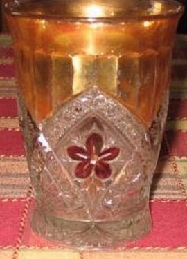 Flower Medallion Decorated Tumbler 