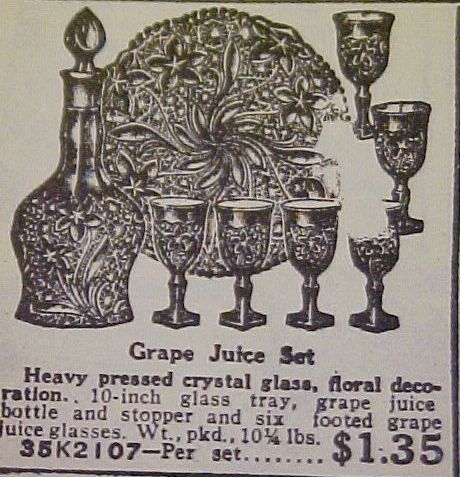 Daisy & Button with Narcissus Wine Set 
Sears and Roebuck Ad - Spring 1927