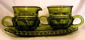 Crown Sugar - Creamer - Tray Set