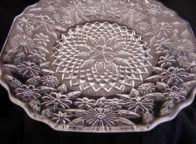 Pineapple and Floral Plate