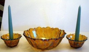 Gold Carnival Console Set - 1970's