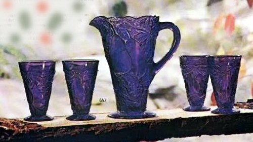 Sweet Pear 5 piece Beverage Set in Amethyst