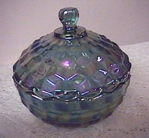 Whitehall Blue Carnival Glass