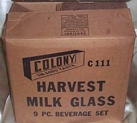 Colony Harvest pitcher and tumbler set box