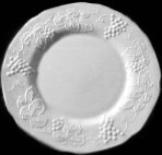 Milk Glass Harvest Salad Plate - 8 inch